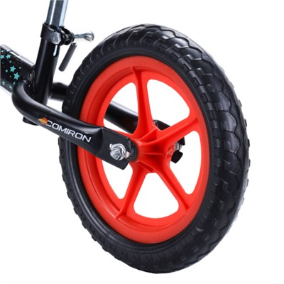 Беговел 12" COMIRON Flight Pro / CB1205 / уп 6 / Цвет: серый-красный/ КРАТНО УПАКОВКЕ 6 ШТ.