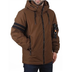 D6821 BROWN Куртка мужская зимняя (200 гр. холлофайбер)