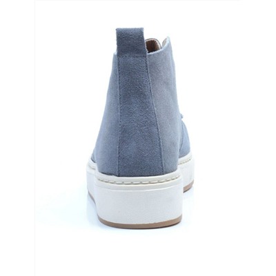 01-5173-6 GRAY/BLUE Ботинки демисезонные (натуральная замша, байка)