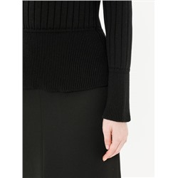 Джемпер вязаный чёрный