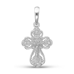 Серебряный крест  925 пробы - 064