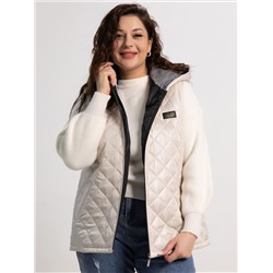 Жилет утепленный Дориана (бежевый) Б15322-18М