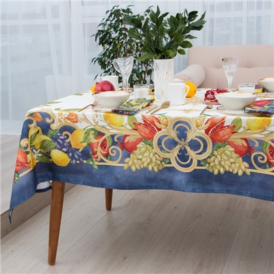 Скатерть «Этель» Southern fruits, 149×182±2 см с ГМВО, 100% хлопок, саржа 190 г/м²