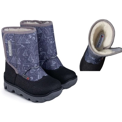 Ботинки зима Bottilini 242(53) Ш сер ( 2,0)