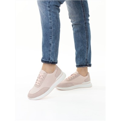 03-YH316-2 PINK Кроссовки женские (натуральная кожа)