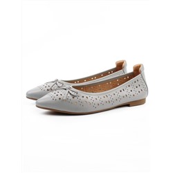 06-7388-66V GRAY Туфли летние женские "Лодочки" (натуральная кожа)