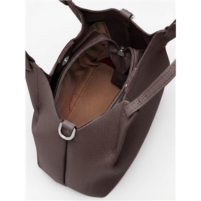 Женская кожаная сумка Richet 3260LN 957 Коричневый