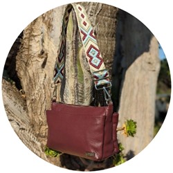 Ab.Zapatos PELLE Mia (720) БОРДОВЫЙ+CINTURON BOLSOS (150)-6 (13) АКЦИЯ