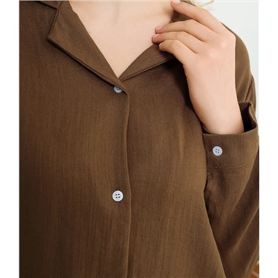 Рубашка #КТ9025 (3), тёмный хаки