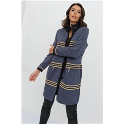 Кардиган В 1617/джинсовый микс