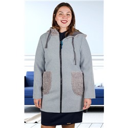 Пальто женское на молнии 251737, размер 48, 50, 52,54