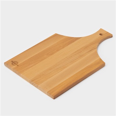 Доска разделочная с ручкой Magistro, 40×24×1.2 см, дерево дуб