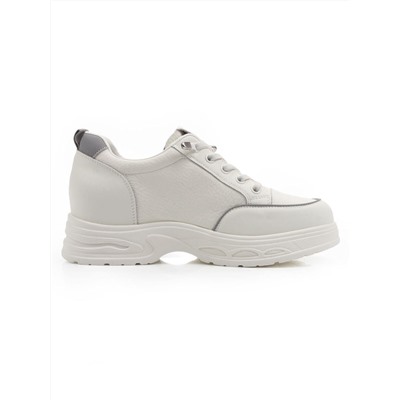 03-A331-3 WHITE Полуботинки спортивные женские (натуральная кожа)