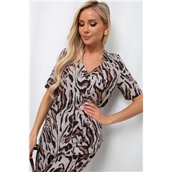 Костюм летний бежевого цвета с брюками Маура №3