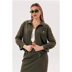 Костюм юбочный 5079 хаки