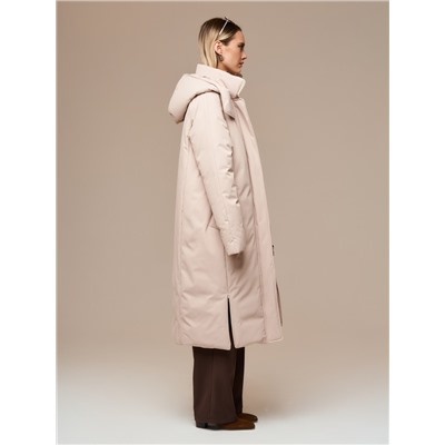 Пуховик женский бежевый