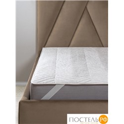 MedSleep SKYLOR Стеганый Hаматрасник 160х200, 1пр,хлопок/лен/микровол.; 200 гр/м2