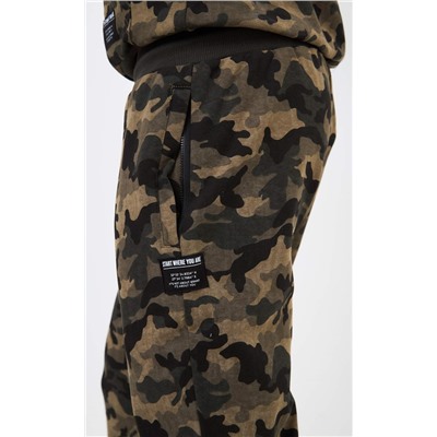 Брюки спорт F411-0891 khaki camo