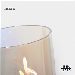 Стакан Magistro «Иллюзия», 450 мл, стекло, перламутровый