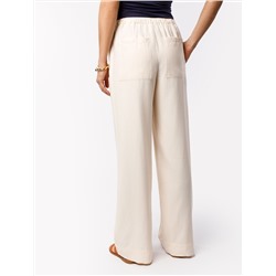 Свободные брюки из плотного лиоцелла на резинке