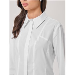 Блузка белая с длинными рукавами