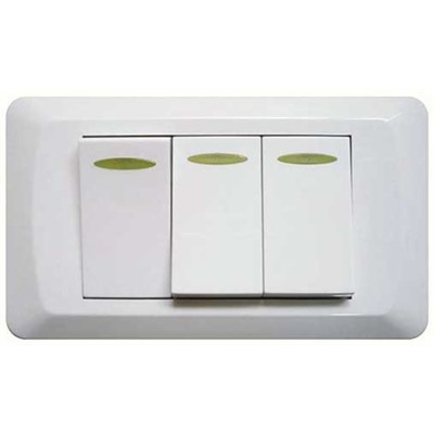 Выключатель Komiron HGB-03 /уп.100/ IVORY Акция