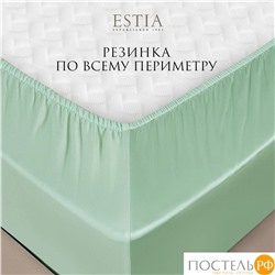 Estia ОРНЕЛЛА ментол Простыня на резинке 160х200+30, 1пр.,тенсель