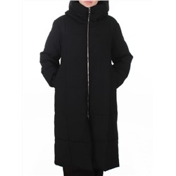 9917 BLACK Пальто зимнее женское (150 гр. холлофайбер)