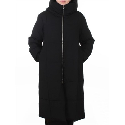 9917 BLACK Пальто зимнее женское (150 гр. холлофайбер)