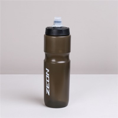 Бутылка для воды велосипедная ZEON WB226 гоночная, клапан кэмэлбак, пищевой hi-quality PP, 750ML цвет black/уп100