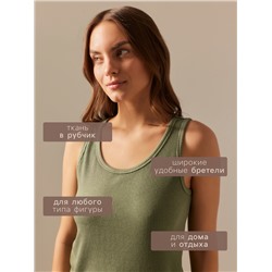 Майка домашняя женская SL HOME Soft Home, оливковая