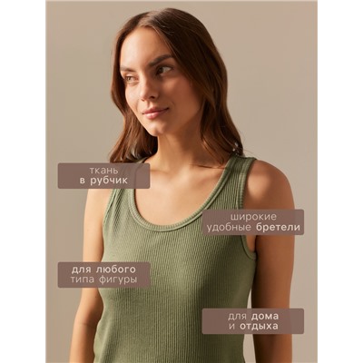 Майка домашняя женская SL HOME Soft Home, оливковая