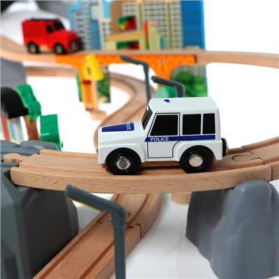 Железная дорога, 95 деталей, 52.5×33×12.5 см