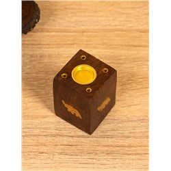 Подставка под благовония «Слон», 4.5×4.5×5.5 см, дерево шишам