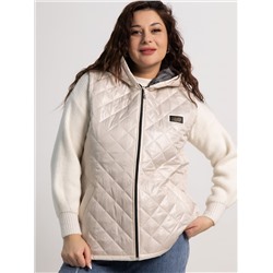 Жилет утепленный Дориана (бежевый) Б15322-18М