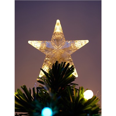 Ёлка светодиодная «Огонёк» 90 см, диаметр нижнего яруса 50 см, 79 ПВХ веток, мигание, свечение мульти