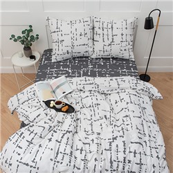КПБ Simple Life 2,0 спальный, бязь, 100 % хлопок, пл. 120 гр./кв.м., Matrix (Матрикс) Пододеяльник 177*217, простыня 180*217, наволочка 70*70 (2 шт.)