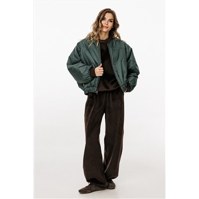 Куртка EOLA 3034 шоколад/т.изумруд