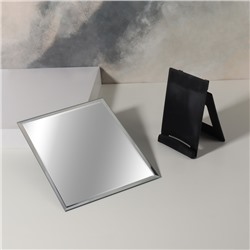 Зеркало настольное, зеркальная поверхность 15×19.8 см, чёрное