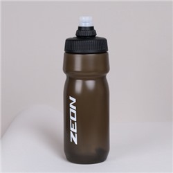 Бутылка для воды велосипедная ZEON WB230 гоночная, клапан NEW кэмэлбак, пищевой hi-quality PP, 700ML цвет black/уп100