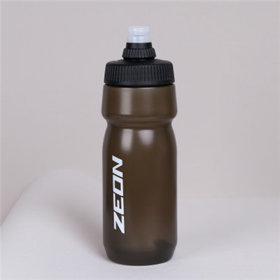 Бутылка для воды велосипедная ZEON WB230 гоночная, клапан NEW кэмэлбак, пищевой hi-quality PP, 700ML цвет black/уп100