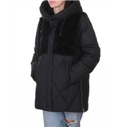 M-8800 BLACK Куртка зимняя стеганная женская (150 гр. холлофайбер)