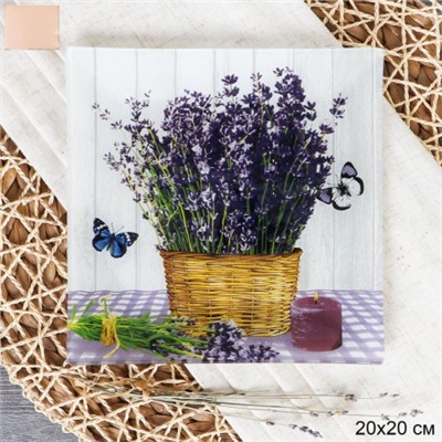 Блюдо квадратное 20х20 см / S3108 W030 GREY /уп 6/48/ цветная коробка