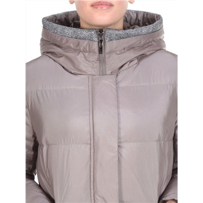2115 LIGHT GRAY Пальто зимнее женское MELISACITI (200 гр. холлофайбера)