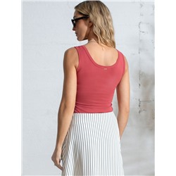 Топ облегающий из премиального хлопка с эластаном