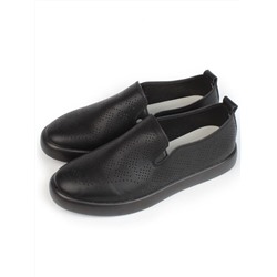 03-YD18-1D BLACK Полуботинки женские (натуральная кожа)