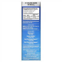 Sovereign Silver, Bio-Active Silver Hydrosol, мелкодисперсный аэрозоль, 10 част./млн, 59 мл (2 жидк. унции) (10 част./млн в 30 распылениях)