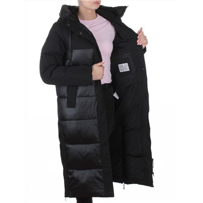 A81 BLACK Пальто зимнее женское (200 гр. холлофайбер)