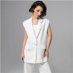 Жилет, в котором выглядишь дорого, Карьерный взлет (античный белый)