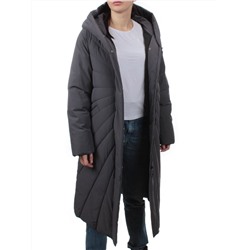 H265 DK.GRAY Пальто зимнее облегченное женское (150 гр. холлофайбер)